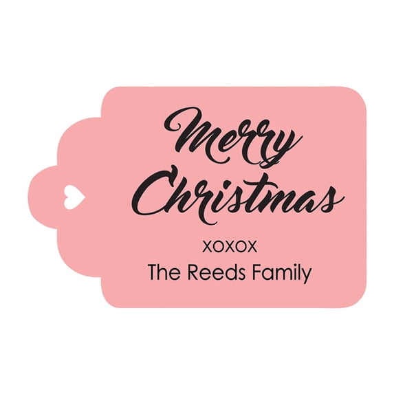 100 PCS Custom Made Hang Paper Tags Personalized Celebrating Merry Christmas Gift Tags