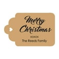 thumbnail image 1 of 100 PCS Custom Made Hang Paper Tags Personalized Celebrating Merry Christmas Gift Tags, 1 of 1