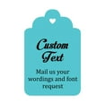 thumbnail image 1 of 100 PCS Custom Made Hang Tags Personalized Wedding Favor Thank You Gift Tags, 1 of 2