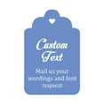 thumbnail image 1 of 100 PCS Custom Made Hang Tags Personalized Wedding Favor Thank You Gift Tags, 1 of 1