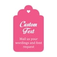 thumbnail image 1 of 100 PCS Custom Made Hang Tags Personalized Wedding Favor Thank You Gift Tags, 1 of 1