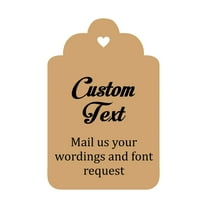 100 PCS Custom Made Hang Tags Personalized Wedding Favor Thank You Gift Tags
