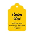 thumbnail image 1 of 100 PCS Custom Made Hang Tags Personalized Wedding Favor Thank You Gift Tags, 1 of 1