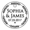 thumbnail image 1 of 100 PCS Custom Made Round Hang Tags Personalized Wedding Favor Gift Paper Tags, 1 of 1