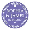 thumbnail image 1 of 100 PCS Custom Made Round Hang Tags Personalized Wedding Favor Gift Paper Tags, 1 of 1