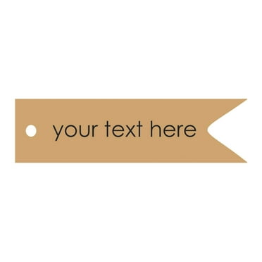 100 PCS Custom Made Your Text Here Hang Tags Personalized Wedding Favor Gift Paper Tags