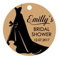 thumbnail image 1 of 100 PCS Customized Bridal Shower Favor Tags Personalized Bridal Shower Gift Paper Tags, 1 of 1