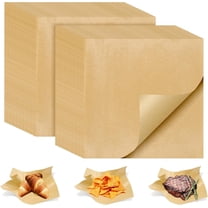 100 PCS Deli Paper Sheets 12x12 Inch, Unbleached Wax Paper Sheets for Food, Grease Resistant Sandwich Wrapping Paper for Cookies, Burger, Kitchen Cooking and BBQ (Brown)