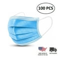 thumbnail image 1 of 100 PCS Disposable 3 Ply Ear Loop Breathable Face Guard Masks - Pack of 100, 1 of 2