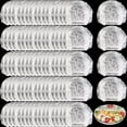 thumbnail image 1 of 100 PCS Disposable Bowl Covers Canning Lids, Disposable Bowl Covers Food Cover Stretch Edging, Flexible Storage Packaging for Storage Containers, Plastic Lids for Disposable Cling Bags for Household, 1 of 5