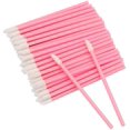 thumbnail image 1 of 100 PCS Disposable Lip Brushes - Pink Disposable Lip Wands - Lipstick Lip Applicator Wands for Lips, Eyes and Makeup Application, 1 of 5