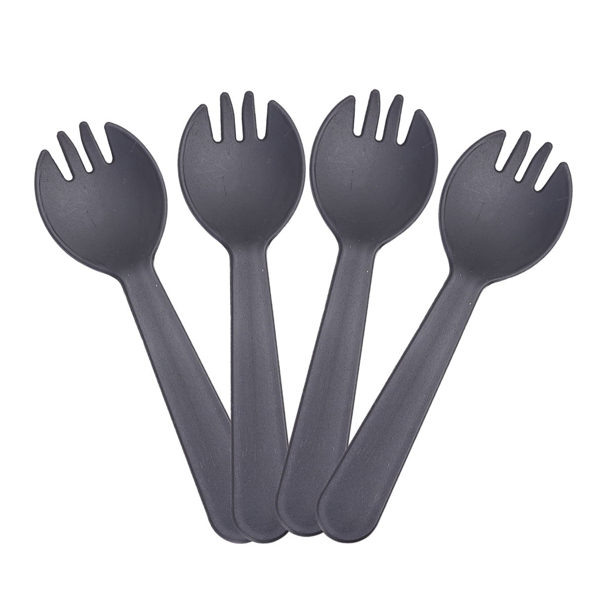 100 PCS Disposable Spoons and Forks Plastic Picnic Sporks 100pcs