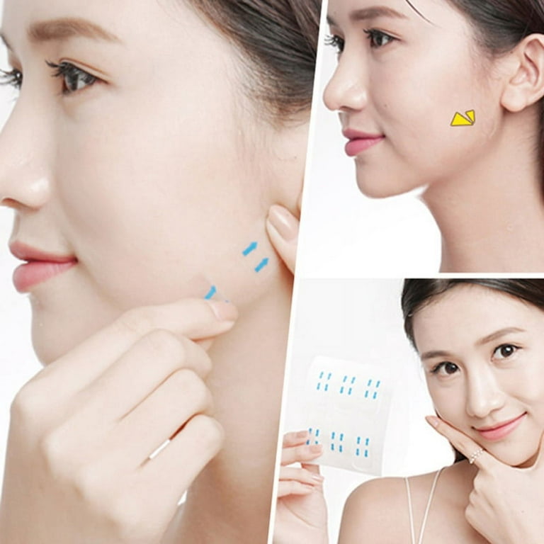 100Pcs Face Lift Tape Facial Neck Double Chin Lifting Invisible Makeup Lift  Tool