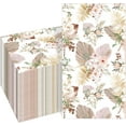 thumbnail image 1 of 100 PCS Fall Napkins Disposable, Brown Floral Dinner Napkins Bohemian Flower Leaf Pattern 3 Ply Tissue Paper Hand Towels Bathroom Fall Wedding Party Decorative, 1 of 14