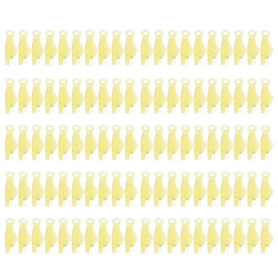 100 PCS Fish Needle Threaders Large Yellow Mini Small Fish Sewing Mac Automatic Needle Threader