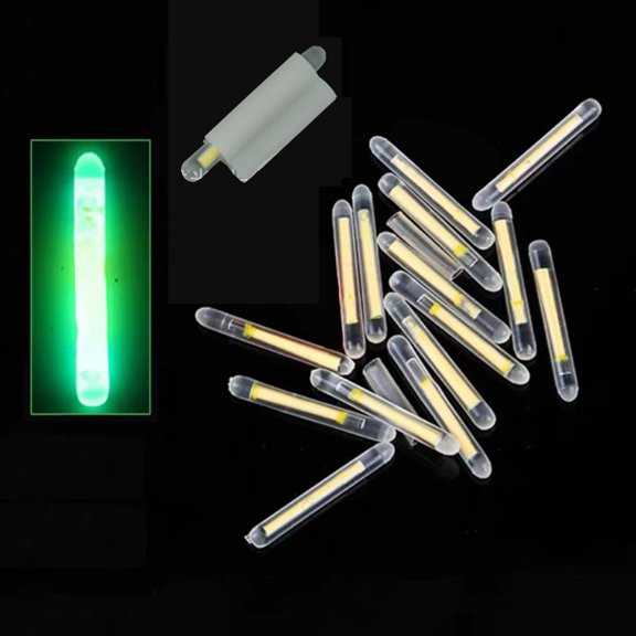 100 PCS Fishing Glow Sticks for Bobbers Fishing Glow Sticks Rod Tip Glow Sticks for Night Fishing Halloween Glow Stick Decorations Comes with 4 PCS Attachments Clip$$Sport & Recreation Other