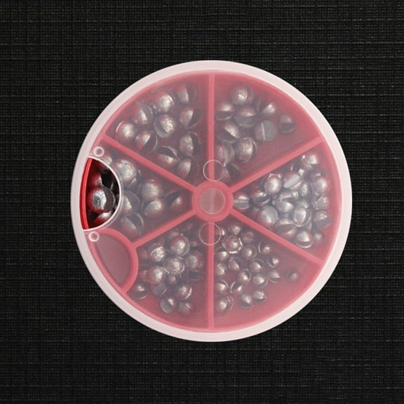 100 PCS Fishing Weights Sinkers,Lead Split Shot Weights,Removable Round Fishing Sinkers