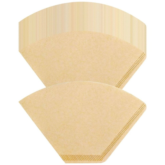 100 PCS Fryer Oil Filter, Hand Drip Coffee Filter Paper, V60 Cone Thickened Wood Pulp Filter for Grease Coffee Tea, Kitchen Essential
