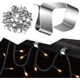 thumbnail image 1 of 100 PCS Hanging Outdoor Lights Clips,Holiday Lights Roof Hooks,Xmas Light Gutter Hangers,Gutter Hooks for Kitchen,Bathroom,Garden, 1 of 6