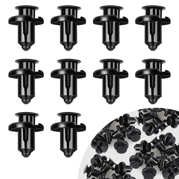 100 PCS Honda Plastic Fender Clips, Push Quarter Fastener Rivet Clips, Automotive Bumper Clips Para Honda, Car Fender Splash Shield Clip Replacement for Honda