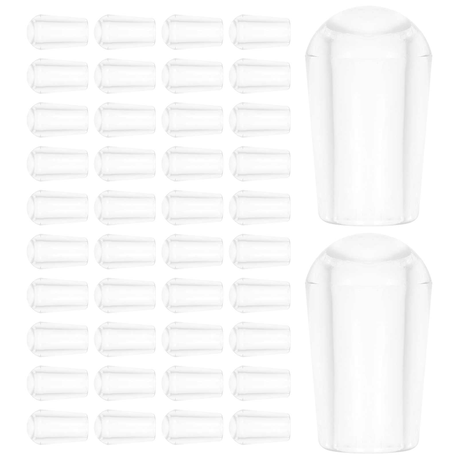 100 PCS Hooks Hangers Clothes Rubber Cover Ends Tip Hanging Covers Cap