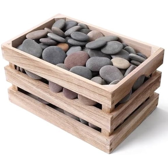 100 PCS Large Rocks for Painting, 1.5-2.0 Inches Flat Painting Rocks for Arts & Crafts, Natural Smooth River Rocks for Painting, Kindness Rocks, Decoration, DIY, Crafting Gift$$Art & Craft
