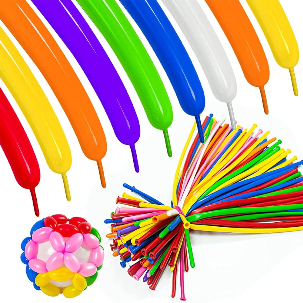 100 PCS Latex Twisting Balloons Magic Balloons Long Balloons For Animal  Shape Party, Birthdays, Clowns, Weddings Decorations