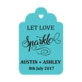 thumbnail image 1 of 100 PCS Let Love Sparkle Customized Wedding Gift Paper Tags Personalized Wedding Favor Hang Tags, 1 of 1