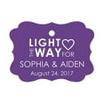 thumbnail image 1 of 100 PCS Light The Way For Personalized Name Hang Tags Customized Wedding Favor Gift Paper Tags, 1 of 1