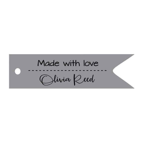 100 PCS Made With Love Customized Hang Tags Personalized Handmade Favor Gift Paper Tags