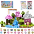 thumbnail image 1 of Crtynell 100 PCS Magnetic Blocks- magnetic block Pink Castle Set for 3-5 Years Old 6-8 Years Old Boys and Girls, Sensory Toys for Toddlers, Birthday Gifts for Kids, 1 of 9