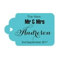 thumbnail image 1 of 100 PCS Mr & Mrs Custom Made Hang Tags Personalized Wedding Favor Gift Paper Tags, 1 of 1