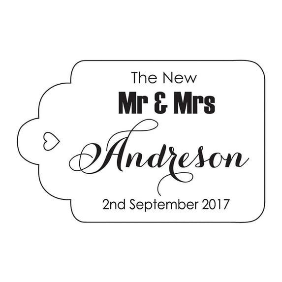 100 PCS Mr & Mrs Custom Made Hang Tags Personalized Wedding Favor Gift Paper Tags