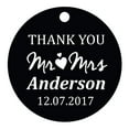 thumbnail image 1 of 100 PCS Mr & Mrs Personalized Wedding Favor Gift Paper Tags Thank You Custom Made Hang Tags, 1 of 1