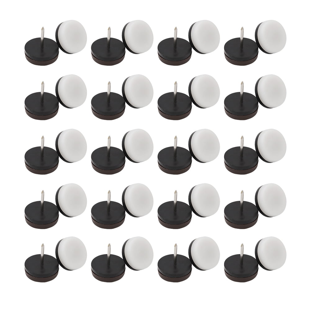 100 PCS Nail on Chair Glides Professional Furniture Protector Noise
