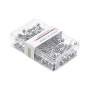 100 PCS Pearlized Ball Head Sewing Pins, Straight Head Pins for Fabric, Quilting, Dressmaking, Jewelry DIY & Craft Projects   Decorative Sewing Pins for Sewing & Crafting, 3 Sizes,Multicolor