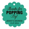 thumbnail image 1 of 100 PCS Personalized Baby Shower Favors Tags Custom Quote Thank You For Popping Hang Tags, 1 of 1