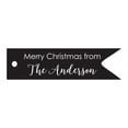 thumbnail image 1 of 100 PCS Personalized Family Name Merry Christmas Wishes Gift Tags Custom Made Hang Paper Tags, 1 of 1