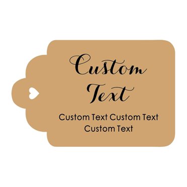 100 PCS Personalized Paper Hang Tags Made Any Text Custom Tags Wedding Favor Gifts