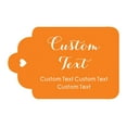 thumbnail image 1 of 100 PCS Personalized Paper Hang Tags Made Any Text Custom Tags Wedding Favor Gifts, 1 of 1