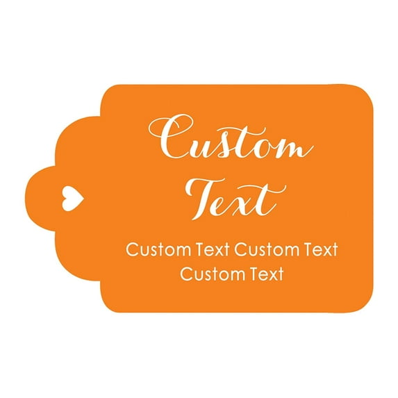100 PCS Personalized Paper Hang Tags Made Any Text Custom Tags Wedding Favor Gifts