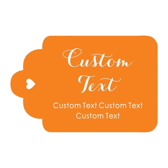 100 PCS Personalized Paper Hang Tags Made Any Text Custom Tags Wedding Favor Gifts