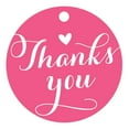 thumbnail image 1 of 100 PCS Personalized Thank You Hang Tags Custom Wedding Favors Gift Circle Paper Tags, 1 of 1