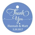 thumbnail image 1 of 100 PCS Personalized Thank You Hang Tags Custom Wedding Favors Round Gift Paper Tags, 1 of 1