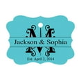 thumbnail image 1 of 100 PCS Personalized Wedding Favor Gift Paper Tags Custom Made Hang Tags, 1 of 1