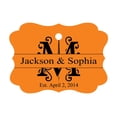 thumbnail image 1 of 100 PCS Personalized Wedding Favor Gift Paper Tags Custom Made Hang Tags, 1 of 1