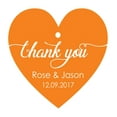 thumbnail image 1 of 100 PCS Personalized Wedding Favor Gift Tags Thank You Custom Made Heart Shape Hang Tags, 1 of 1