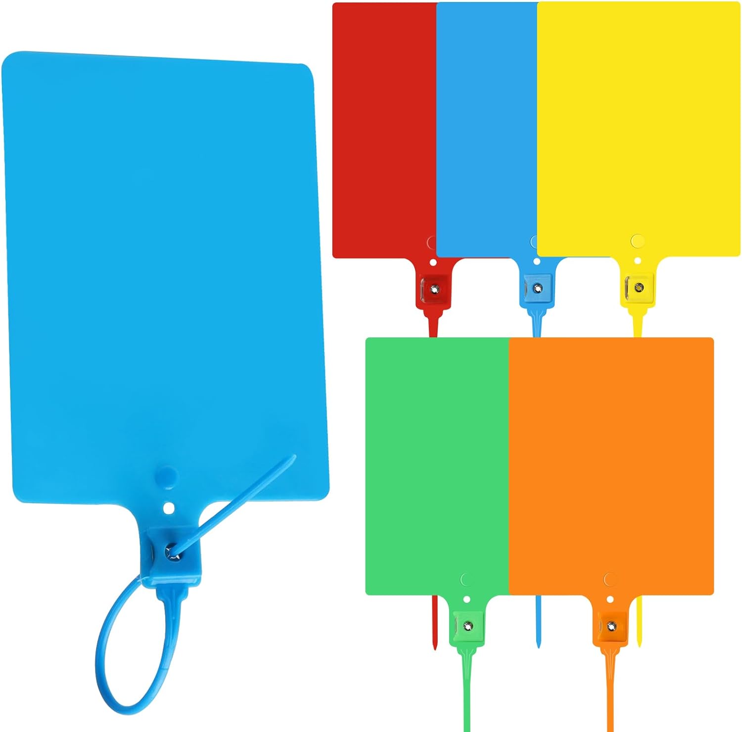 Plastic Labelling Tags 100 PCS Plastic Tags Shipping Tags Large Waterproof Plastic Tags for ...
