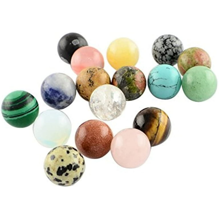 100PCS Random Mixed Color No Hole Undrilled Natural Gemstone Beads Synthetic Loose Beads Stone Charms for DIY Jewelry Making Walmart