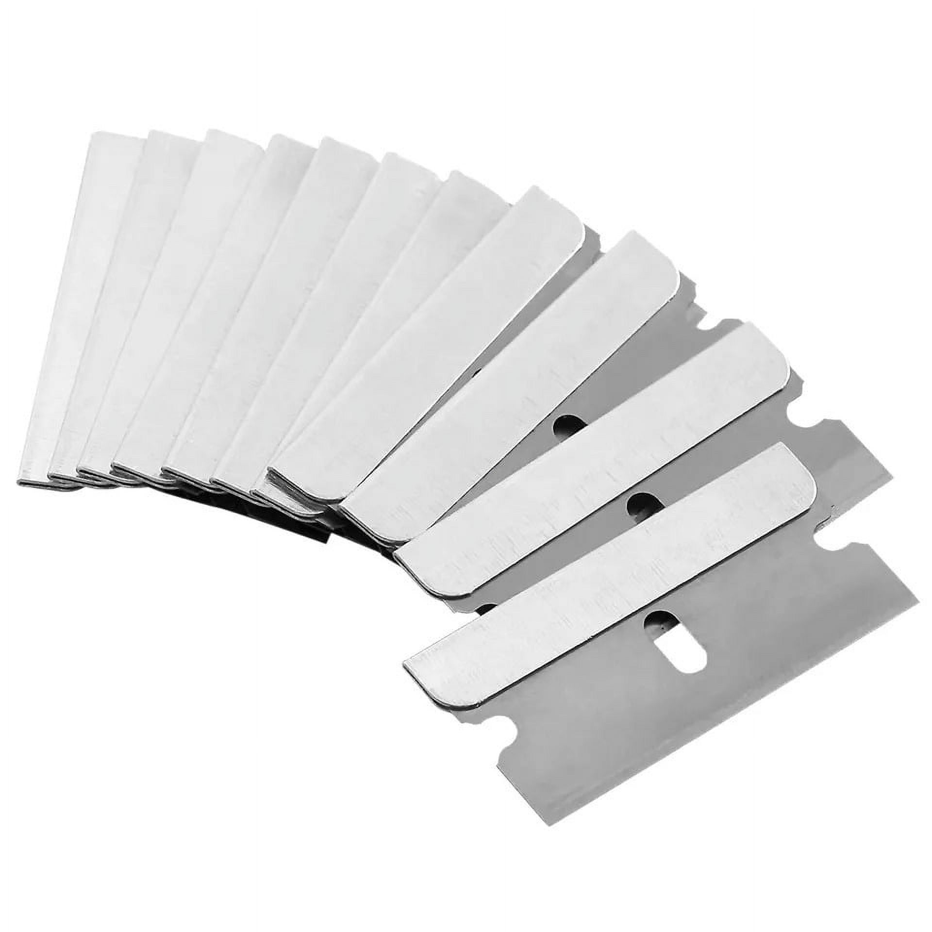 100 PCS Razor Blades Single Edge Extra Sharp Heat Treated Safety Knife Scrapers